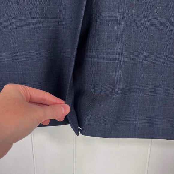 Lauren Ralph Lauren Blazer Sport Coat Jacket Pure Wool Two Button Size 43R Blue - Picture 7 of 14